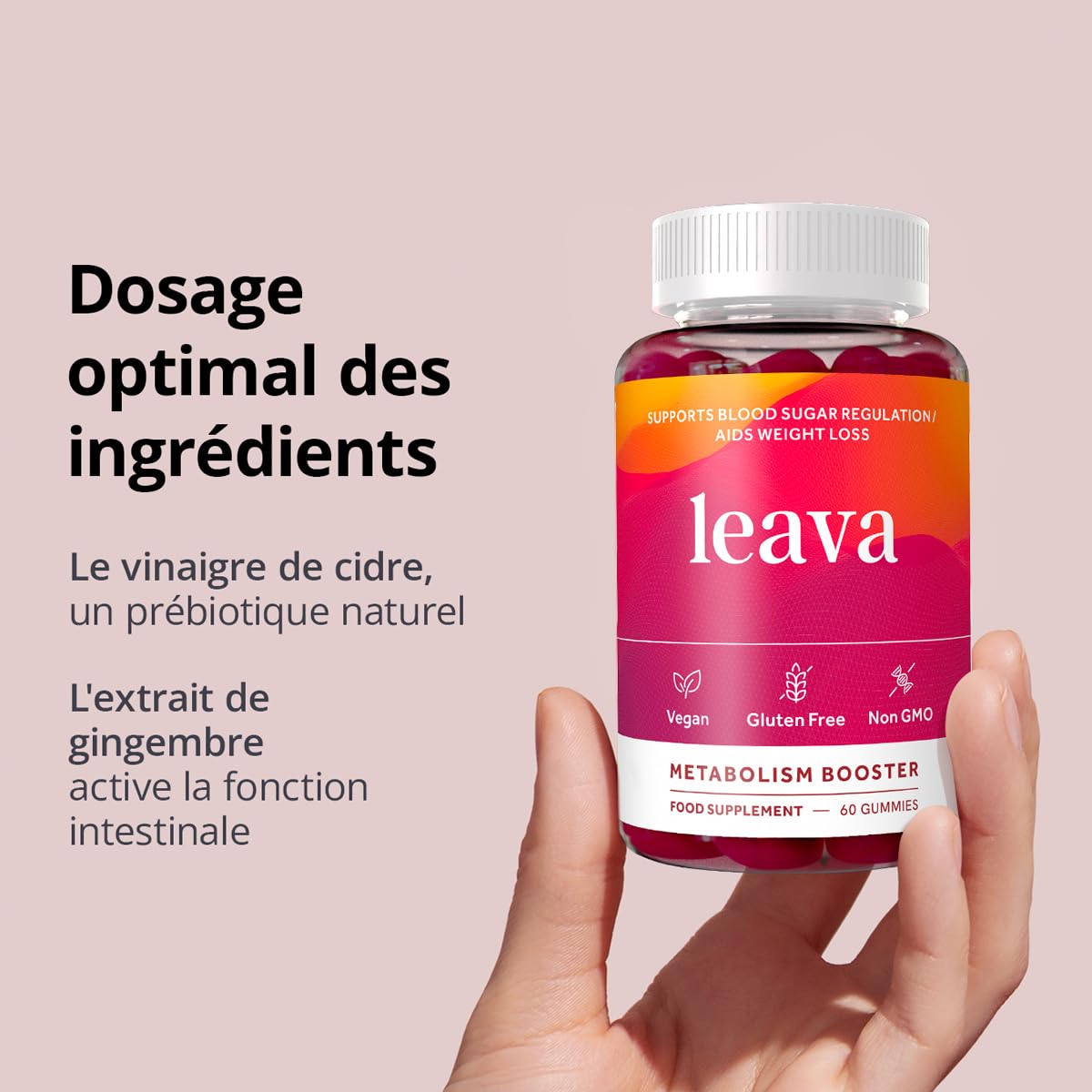 Leava Gummies Integratore con Aceto di Mele